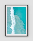 West Beach White Wash iii - Esperance - Art Print - Traditional Frame - Black - Portrait