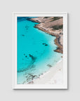 Blue Haven Blues - Esperance - Art Print - Traditional Frame - White - Portrait