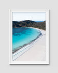 Lucky Bay ii - Esperance - Art Print - Traditional Frame - White - Portrait