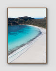 Lucky Bay ii - Esperance - Art Print - Float Frame Canvas - Raw Oak - Portrait