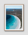 Lucky Bay - Esperance - Art Print - Traditional Frame - Raw Oak - Portrait