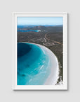 Lucky Bay - Esperance - Art Print - Traditional Frame - White - Portrait