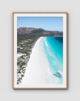 Le Grand Beach - Esperance - Art Print - Traditional Frame - Raw Oak - Portrait