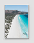 Le Grand Beach - Esperance - Art Print - Float Frame Canvas - White - Portrait