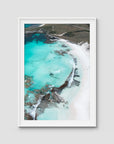 Salmon Bay iii - Art Print - Traditional Frame - White - Portrait