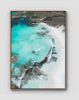 Salmon Bay iii - Art Print - Float Frame Canvas - Raw Oak - Portrait