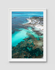 The Basin - Art Print - Traditional Frame - White - Portrait