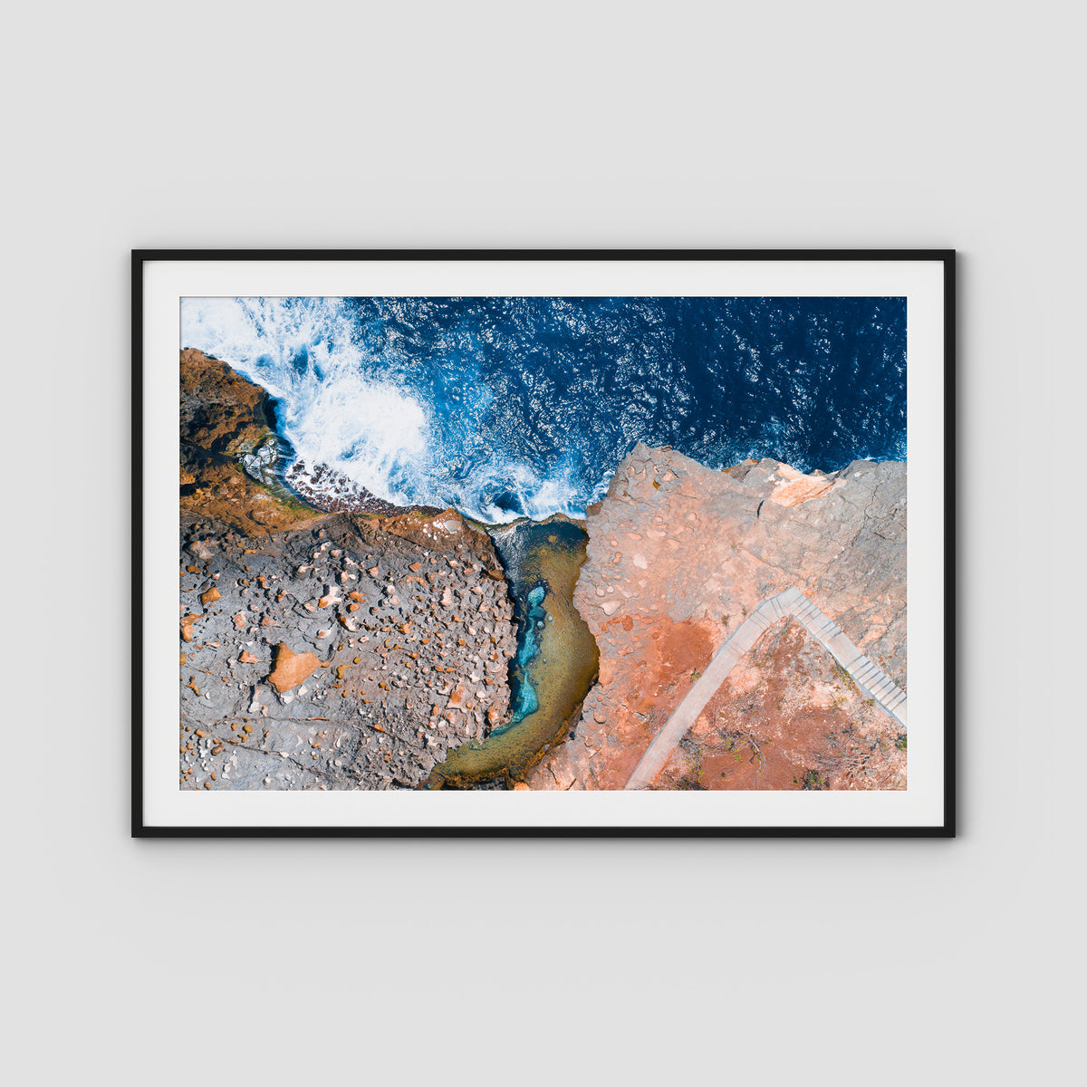 Angel Billabong - Nusa Penida ii - Art Print - Traditional Frame - Black - Landscape