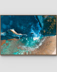 Atuh Beach - Nusa Penida - Art Print - Float Frame Canvas - Raw Oak - Landscape