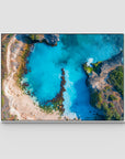 Blue Lagoon - Nusa Ceningan - Art Print - Float Frame Canvas - White - Landscape