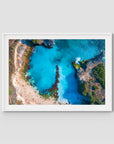 Blue Lagoon - Nusa Ceningan - Art Print - Traditional Frame - White - Landscape