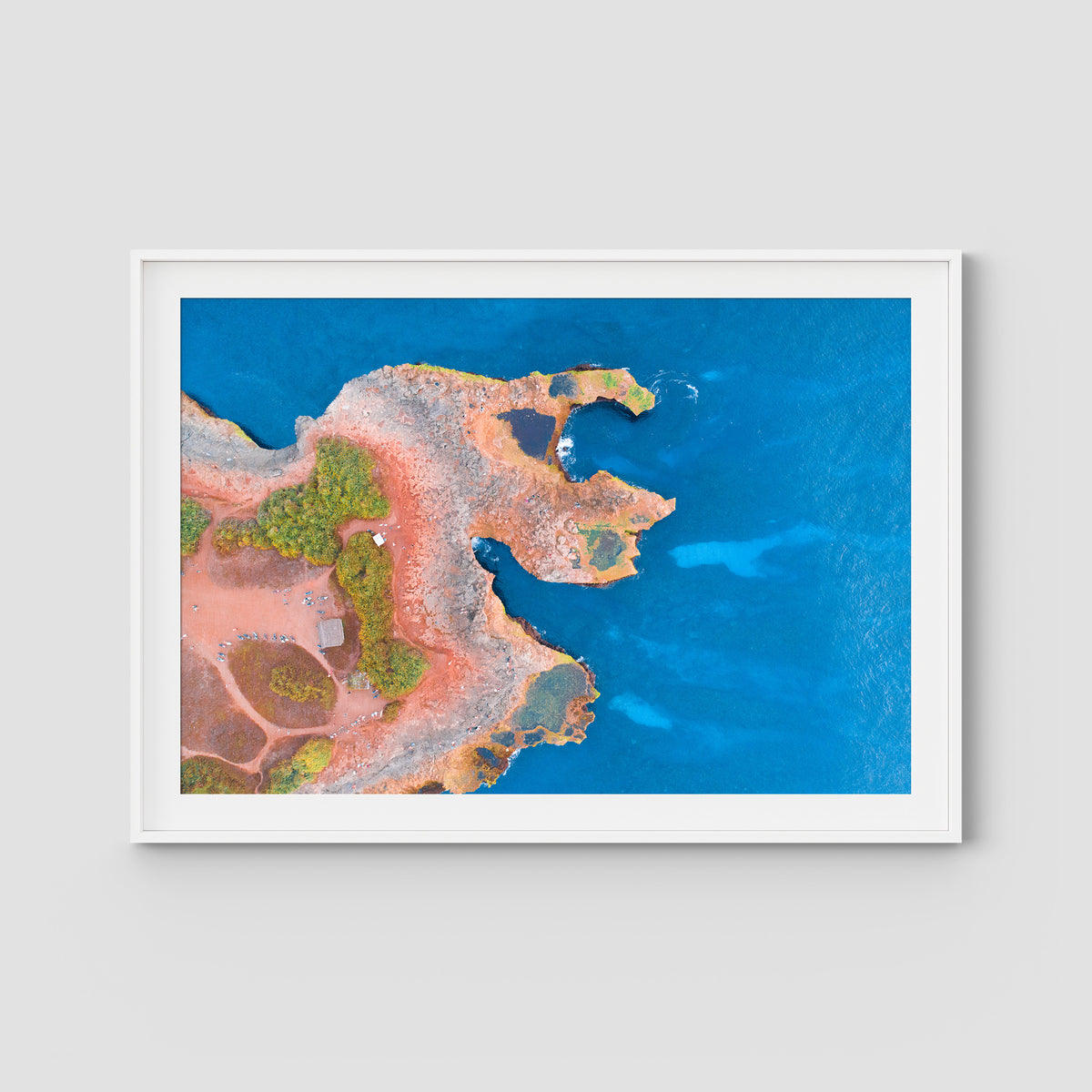 Devil's Tears - Nusa Lembongan - Art Print - Traditional Frame - White - Landscape