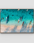 Gili T Island - Art Print - Float Frame Canvas - Raw Oak - Landscape