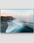 Uluwatu Sunsets - Art Print - Float Frame Canvas - White - Landscape