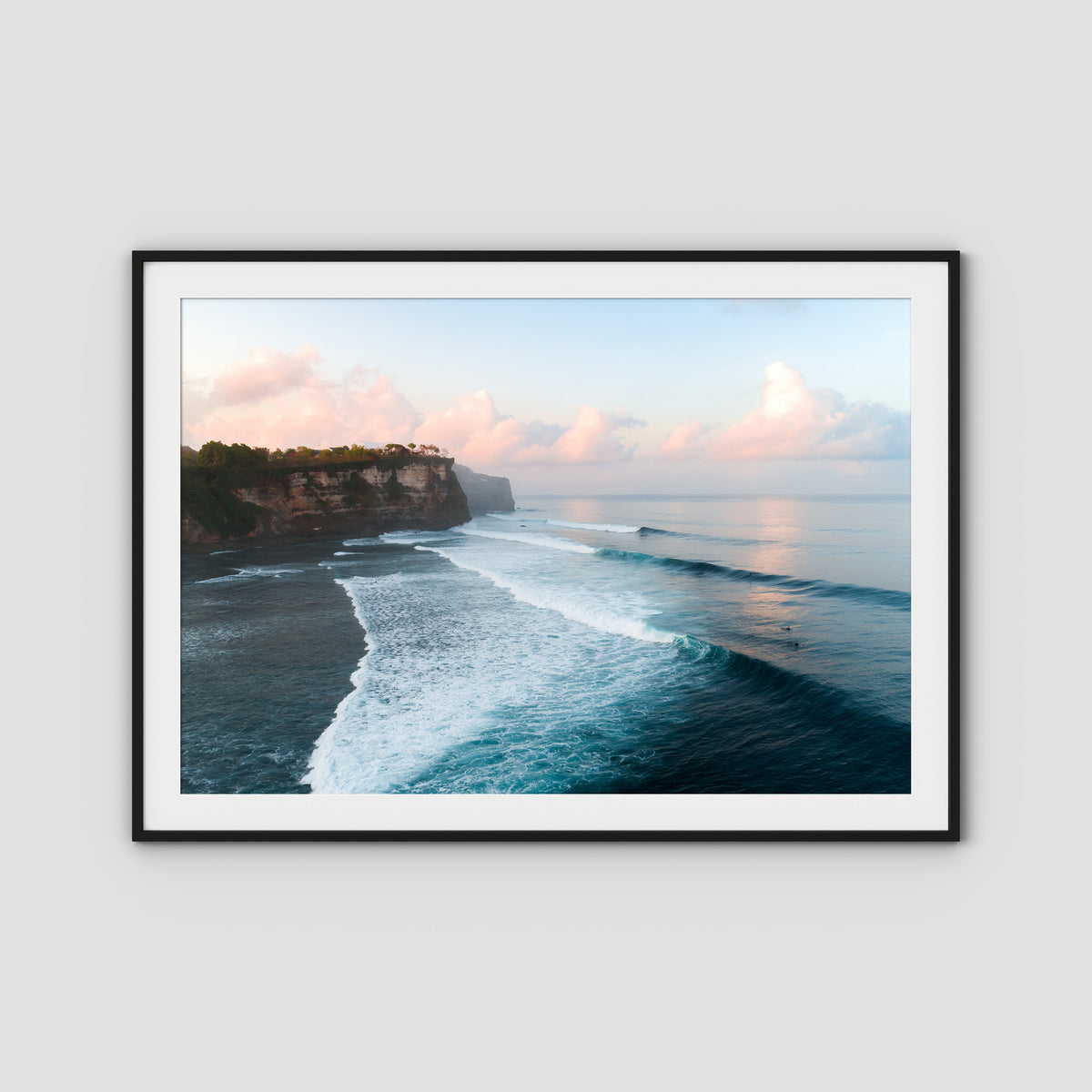 Uluwatu Sunsets - Art Print - Traditional Frame - Black - Landscape