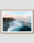 Uluwatu Sunsets - Art Print - Traditional Frame - Raw Oak - Landscape
