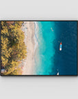 Gili T Tropical - Art Print - Float Frame Canvas - Black - Landscape
