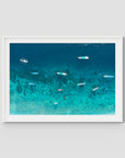 Gili T Bluewater - Art Print - Traditional Frame - White - Landscape