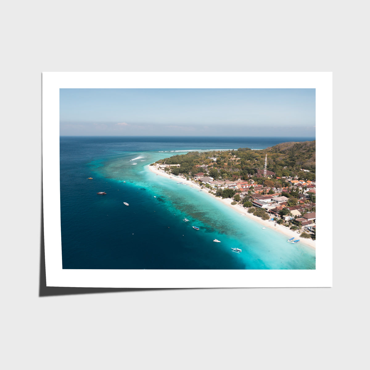 Gili T Reef Break - Art Print - Fine Art Paper - Unframed Print - Landscape