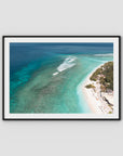 Gili T Surf Break - Art Print - Traditional Frame - Black - Landscape