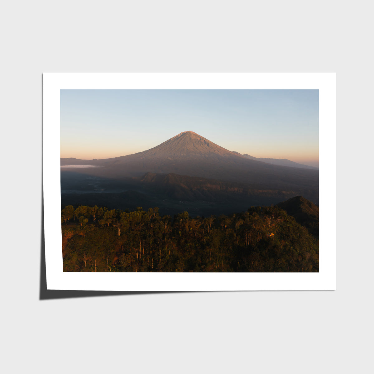 Mount Agung Sunrise - Art Print - Fine Art Paper - Unframed Print - Landscape