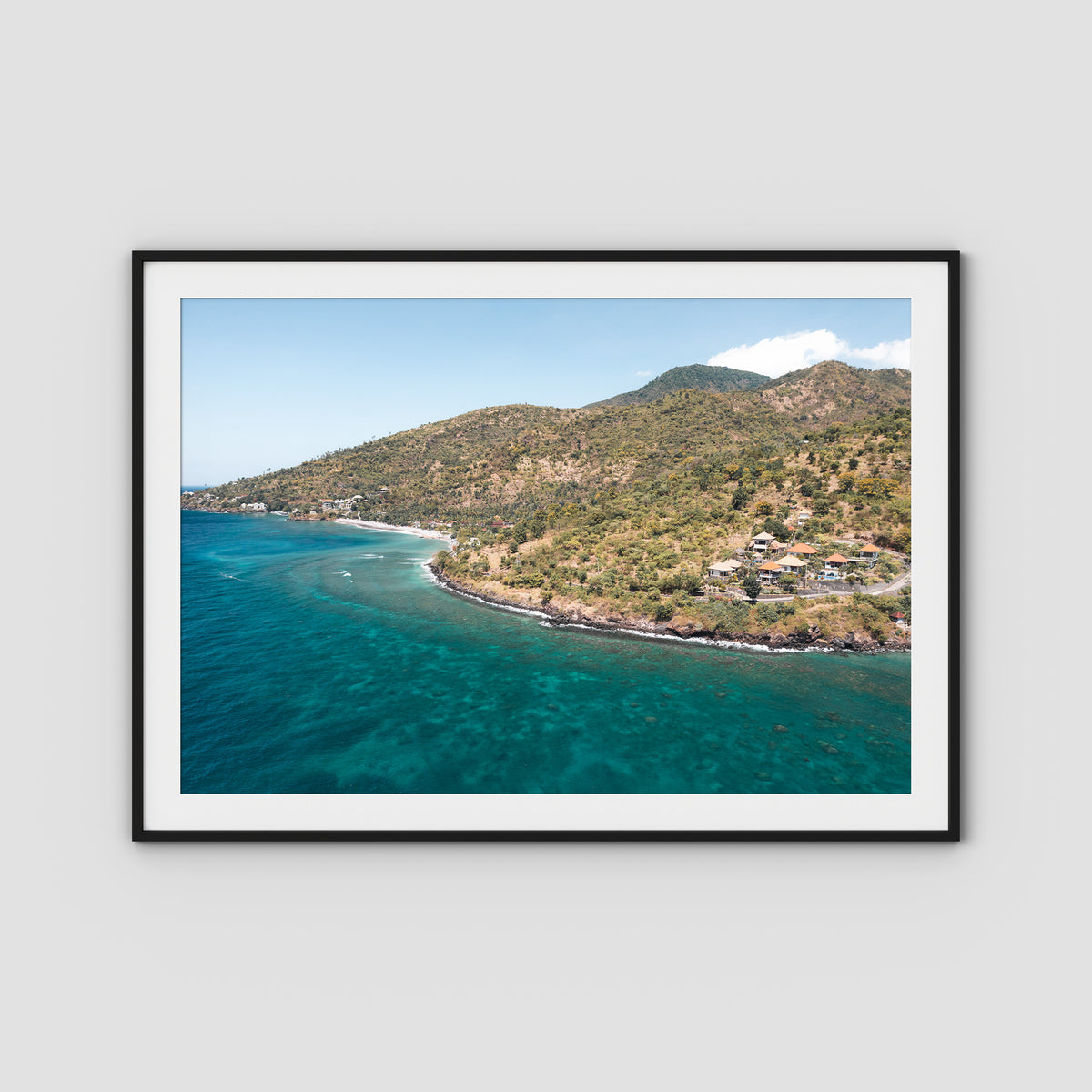 Amed - Art Print - Traditional Frame - Black - Landscape