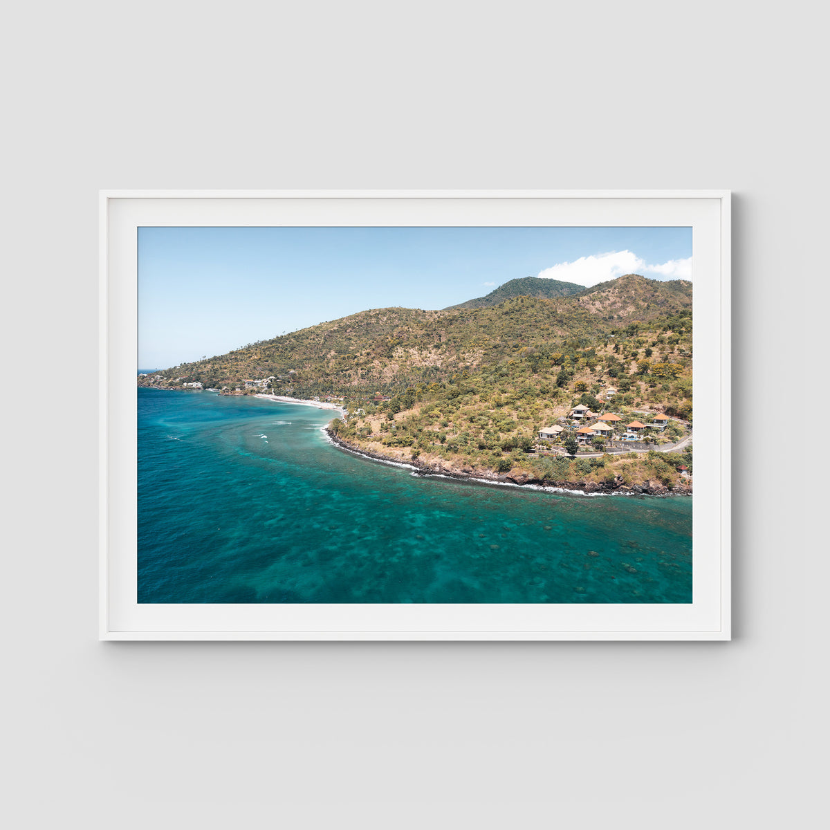 Amed - Art Print - Traditional Frame - White - Landscape