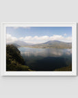 Lake Batur Bali - Art Print - Traditional Frame - White - Landscape