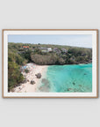 Padang Padang Beach ii - Art Print - Traditional Frame - Raw Oak - Landscape