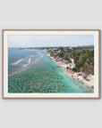 Padang Padang Coastline - Art Print - Traditional Frame - Raw Oak - Landscape