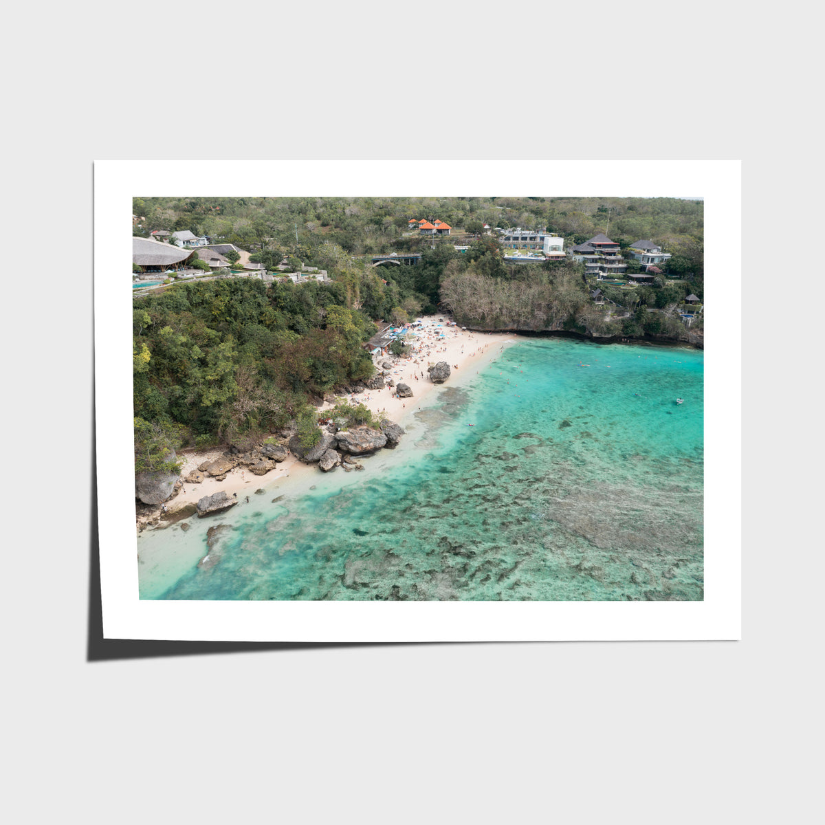 Padang Padang Aerial - Art Print - Fine Art Paper - Unframed Print - Landscape