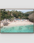 Padang Padang Beach - Art Print - Float Frame Canvas - Raw Oak - Landscape
