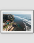 Single Fin Uluwatu  - Art Print - Traditional Frame - Black - Landscape