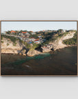 Uluwatu Cave - Art Print - Float Frame Canvas - Raw Oak - Landscape