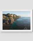 Uluwatu Coastline - Art Print - Traditional Frame - White - Landscape