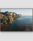 Uluwatu Coastline - Art Print - Float Frame Canvas - Raw Oak - Landscape
