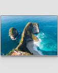 Kelingking - T-Rex - Art Print - Float Frame Canvas - White - Landscape