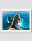 Kelingking - T-Rex - Art Print - Traditional Frame - White - Landscape