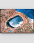 Broken Beach ii - Nusa Penida - Art Print - Float Frame Canvas - Raw Oak - Landscape