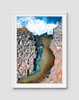 Angel Billabong - Nusa Penida - Art Print - Traditional Frame - White - Portrait