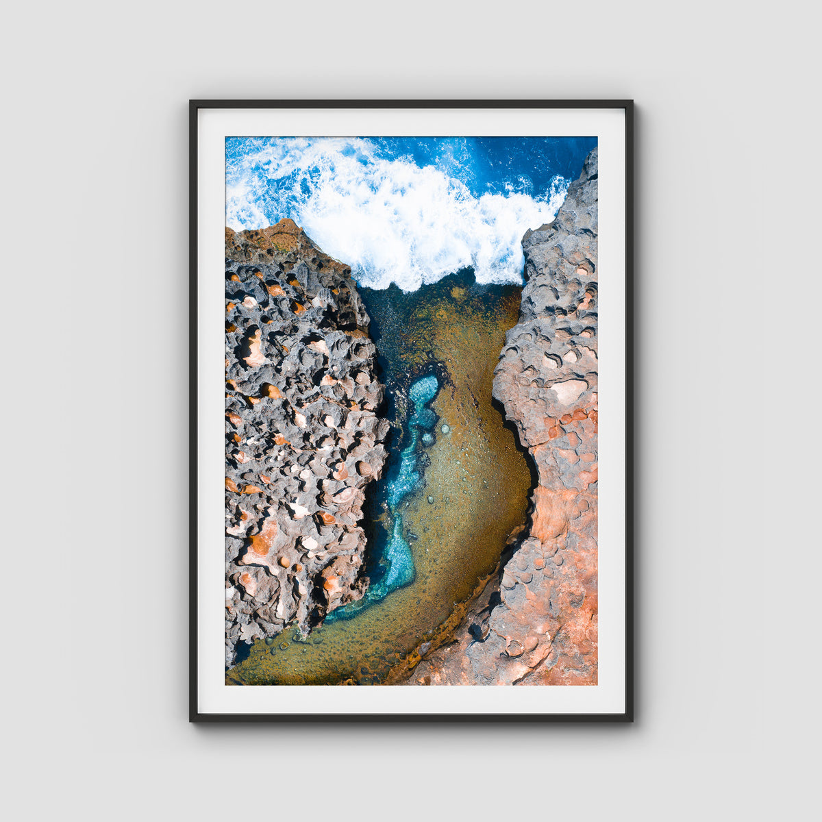 Angel Billabong - Nusa Penida - Art Print - Traditional Frame - Black - Portrait