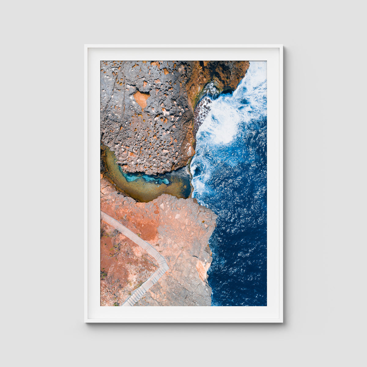 Angel Billabong - Nusa Penida ii - Art Print - Traditional Frame - White - Portrait