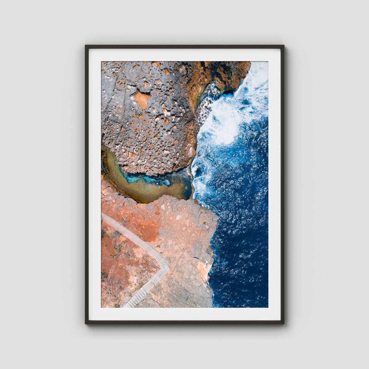 Angel Billabong - Nusa Penida ii - Art Print - Traditional Frame - Black - Portrait