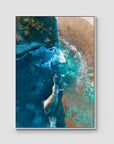 Atuh Beach - Nusa Penida - Art Print - Float Frame Canvas - White - Portrait