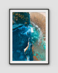 Atuh Beach - Nusa Penida - Art Print - Traditional Frame - Black - Portrait