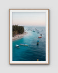 Gili T Island Sunrise ii - Art Print - Traditional Frame - Raw Oak - Portrait