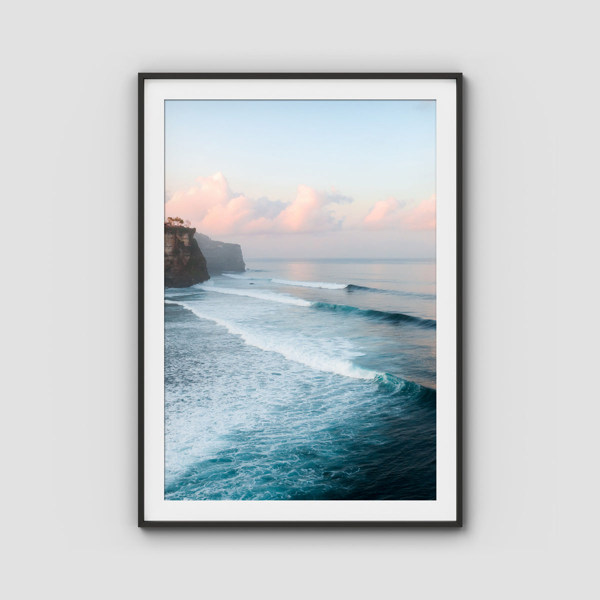 Uluwatu Sunsets - Art Print - Traditional Frame - Black - Portrait