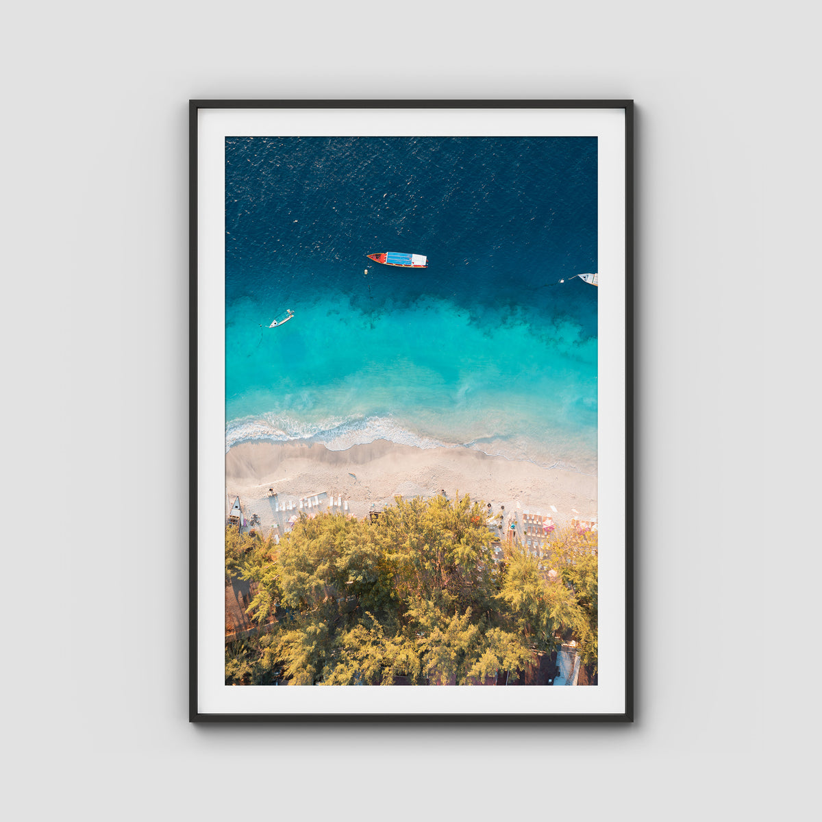 Gili T Tropical - Art Print - Traditional Frame - Black - Portrait