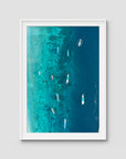 Gili T Bluewater - Art Print - Traditional Frame - White - Portrait