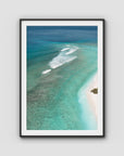 Gili T Surf Break - Art Print - Traditional Frame - Black - Portrait